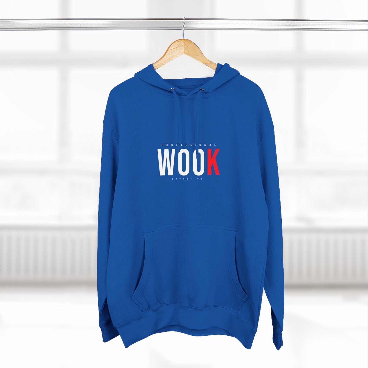 Wook Hoodie — Minimal 'WOOK' Graphic Fleece Pullover