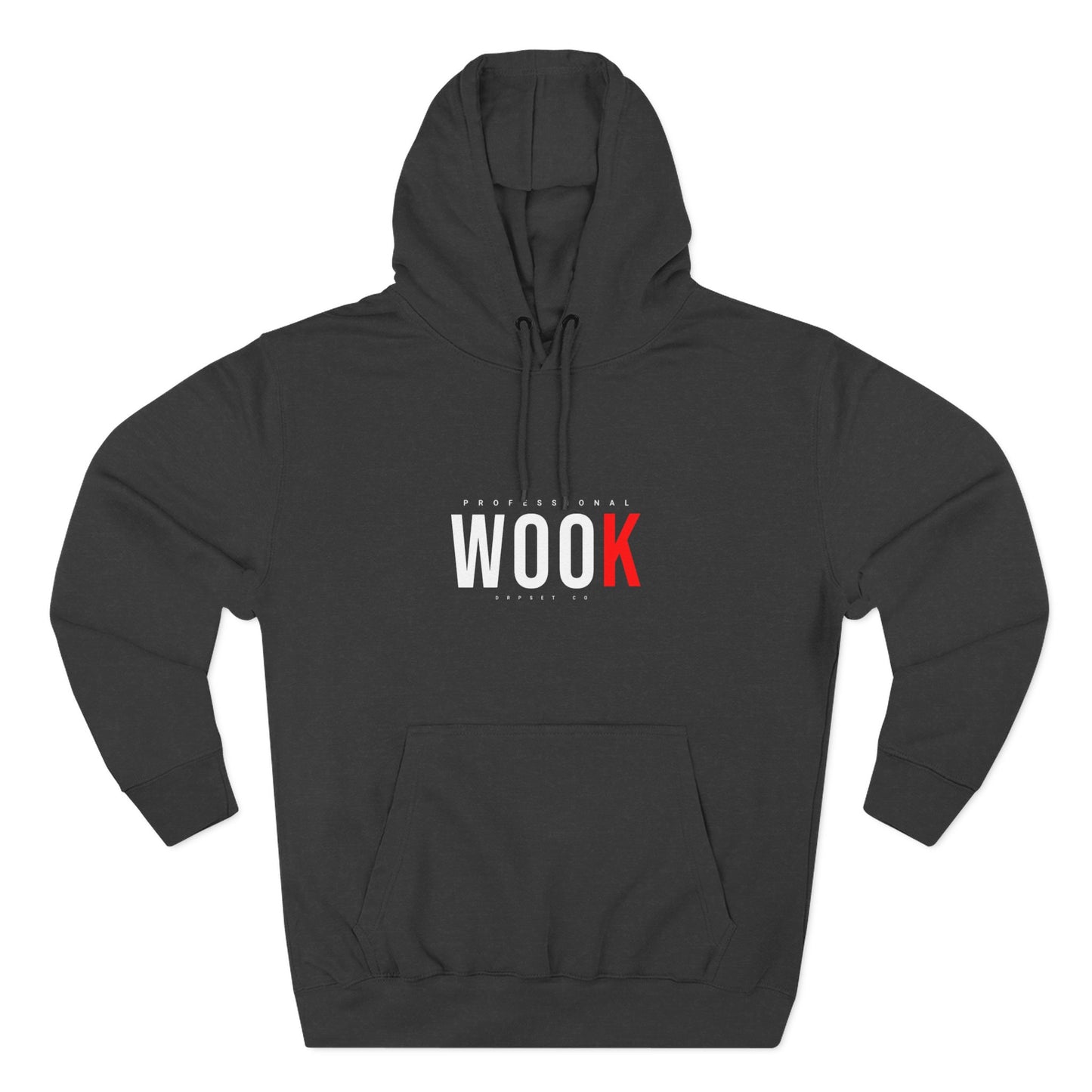 Wook Hoodie — Minimal 'WOOK' Graphic Fleece Pullover