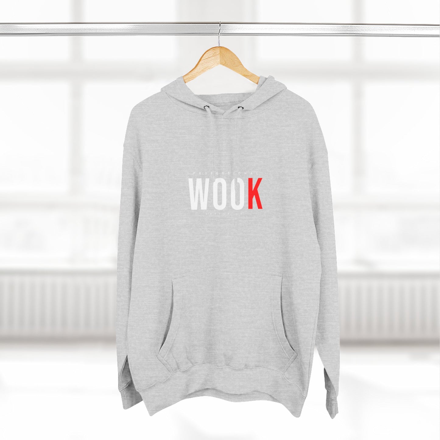Wook Hoodie — Minimal 'WOOK' Graphic Fleece Pullover