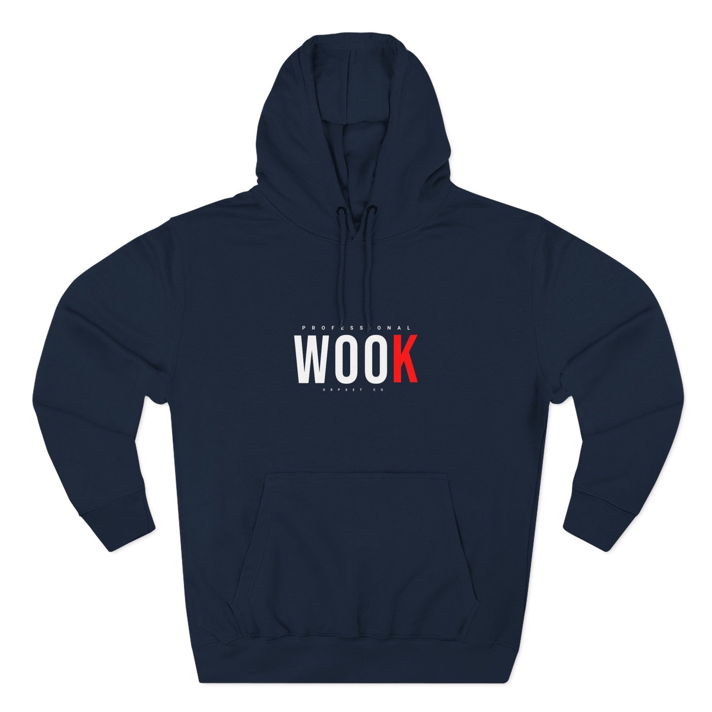 Wook Hoodie — Minimal 'WOOK' Graphic Fleece Pullover