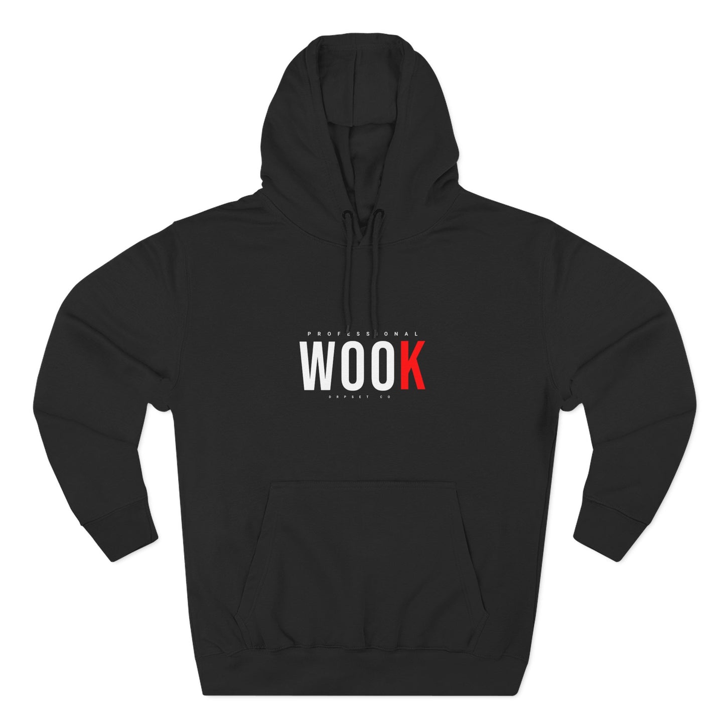 Wook Hoodie — Minimal 'WOOK' Graphic Fleece Pullover