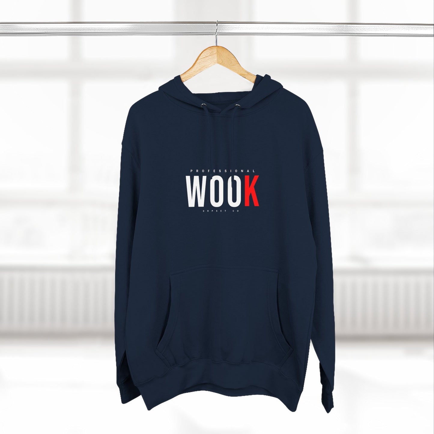 Wook Hoodie — Minimal 'WOOK' Graphic Fleece Pullover