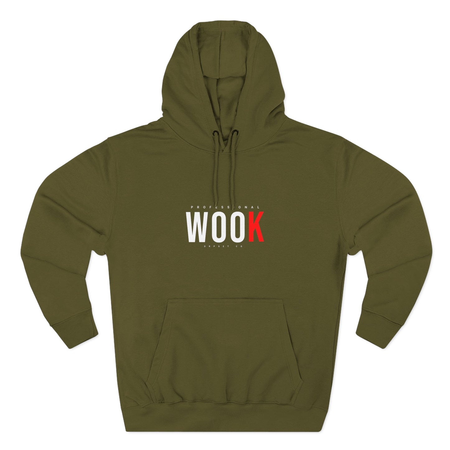 Wook Hoodie — Minimal 'WOOK' Graphic Fleece Pullover